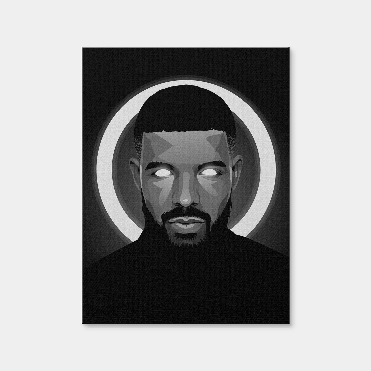 AUTO-MOCKUP WHITE | Grayscale Drake | 1 Piece | Gallery Wrap Canvas | group=3x4