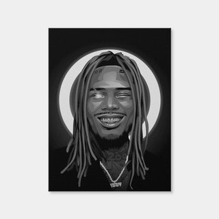 AUTO-MOCKUP WHITE | Grayscale Fetty Wap | 1 Piece | Gallery Wrap Canvas | group=3x4