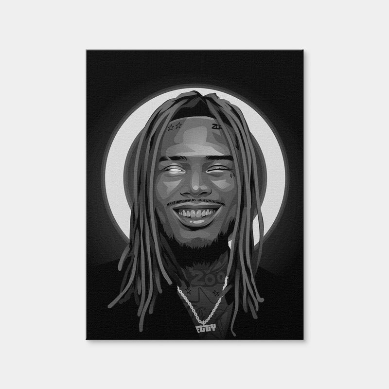 AUTO-MOCKUP WHITE | Grayscale Fetty Wap | 1 Piece | Gallery Wrap Canvas | group=3x4
