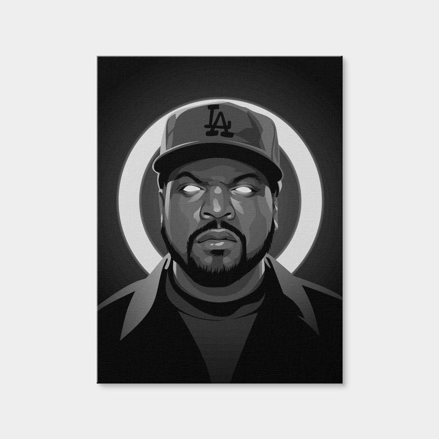 AUTO-MOCKUP WHITE | Grayscale Ice Cube | 1 Piece | Gallery Wrap Canvas | group=3x4