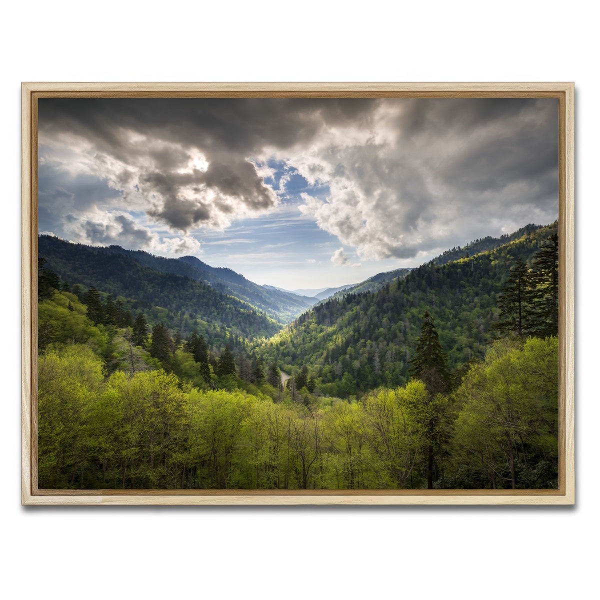 AUTO-MOCKUP WHITE | Great Smoky Mountains National Park | 1 Piece | Natural Framed Canvas | group=4x3