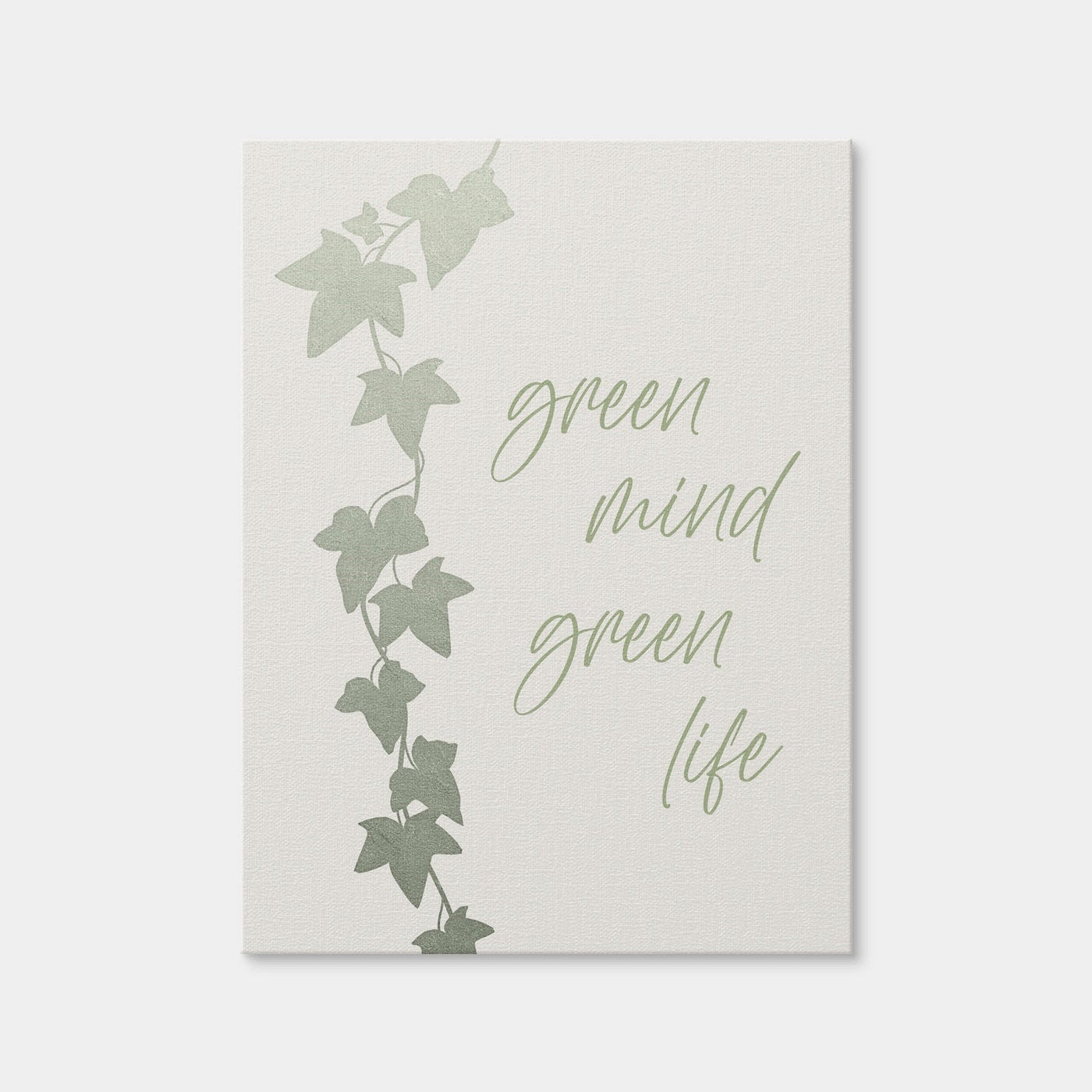 AUTO-MOCKUP WHITE | Green Mind - Green Life | 1 Piece | Gallery Wrap Canvas | group=3x4