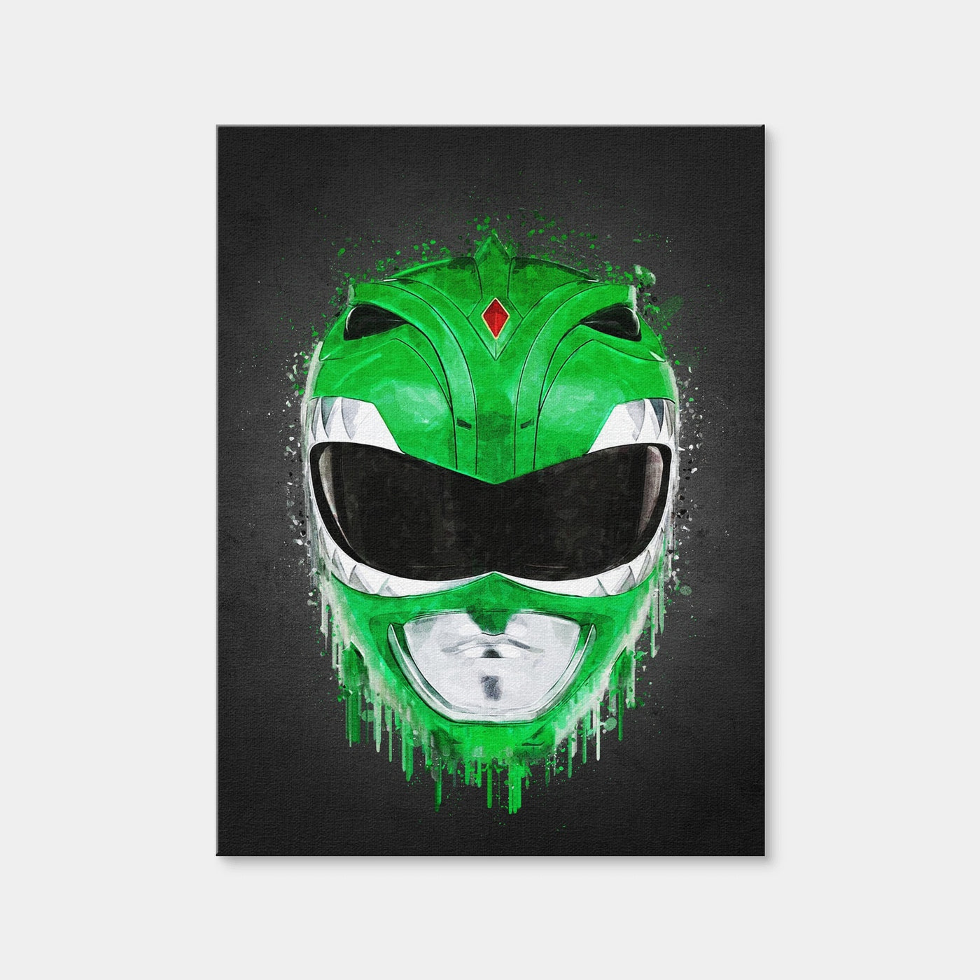 AUTO-MOCKUP WHITE | Green Ranger Portrait | 1 Piece | Gallery Wrap Canvas | group=3x4