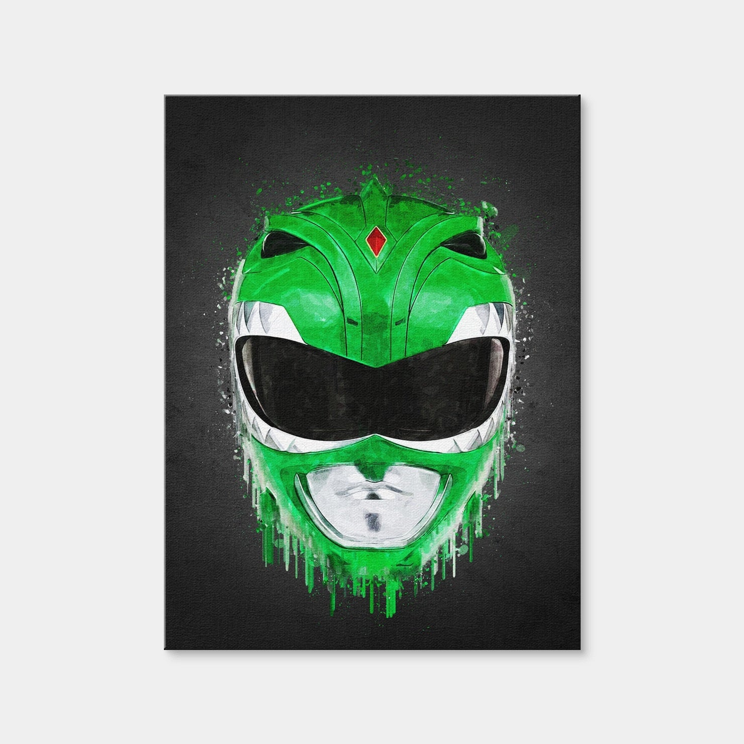 AUTO-MOCKUP WHITE | Green Ranger Portrait | 1 Piece | Gallery Wrap Canvas | group=3x4