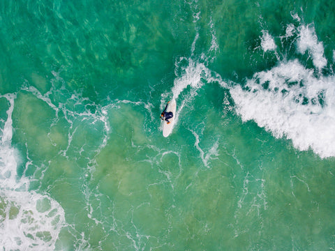 Green Surf Wall Art