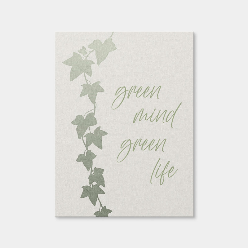 AUTO-MOCKUP WHITE | Green Mind - Green Life | 1 Piece | Gallery Wrap Canvas | group=3x4