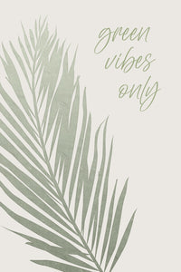 Green vibes only Wall Art