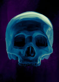 Half Skull Wall Art