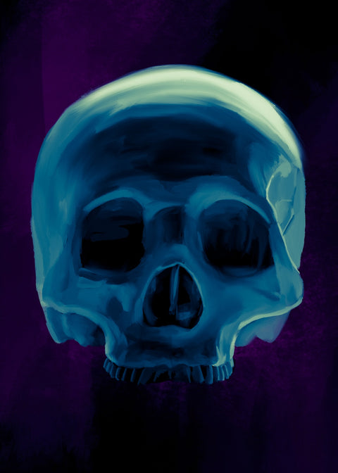 Half Skull Wall Art