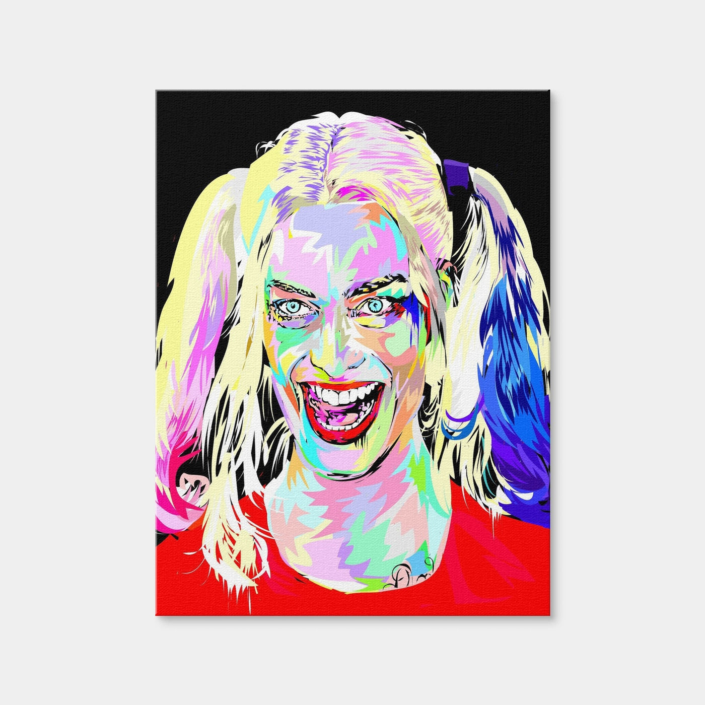 AUTO-MOCKUP WHITE | Harley Quinn Colors | 1 Piece | Gallery Wrap Canvas | group=3x4