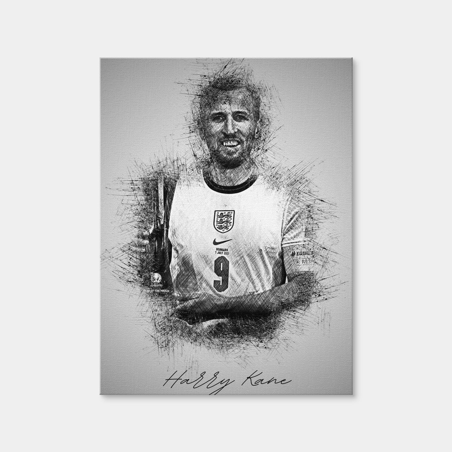 AUTO-MOCKUP WHITE | Harry Kane | 1 Piece | Gallery Wrap Canvas | group=3x4