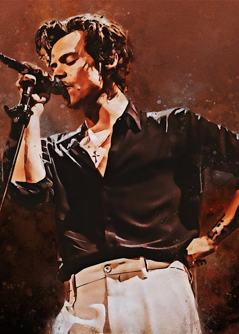 Harry Styles Painting Wall Art