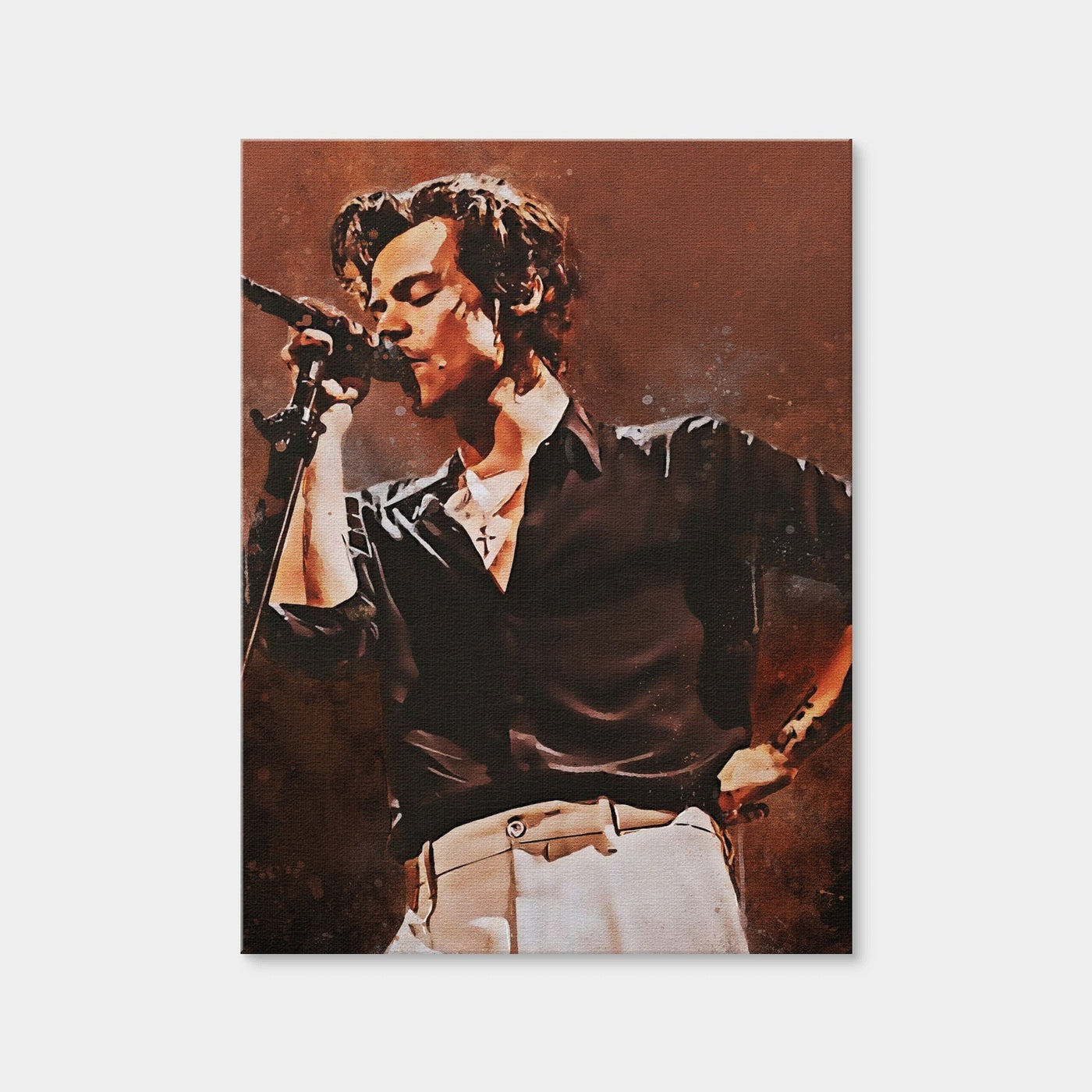 AUTO-MOCKUP WHITE | Harry Styles Painting | 1 Piece | Gallery Wrap Canvas | group=3x4