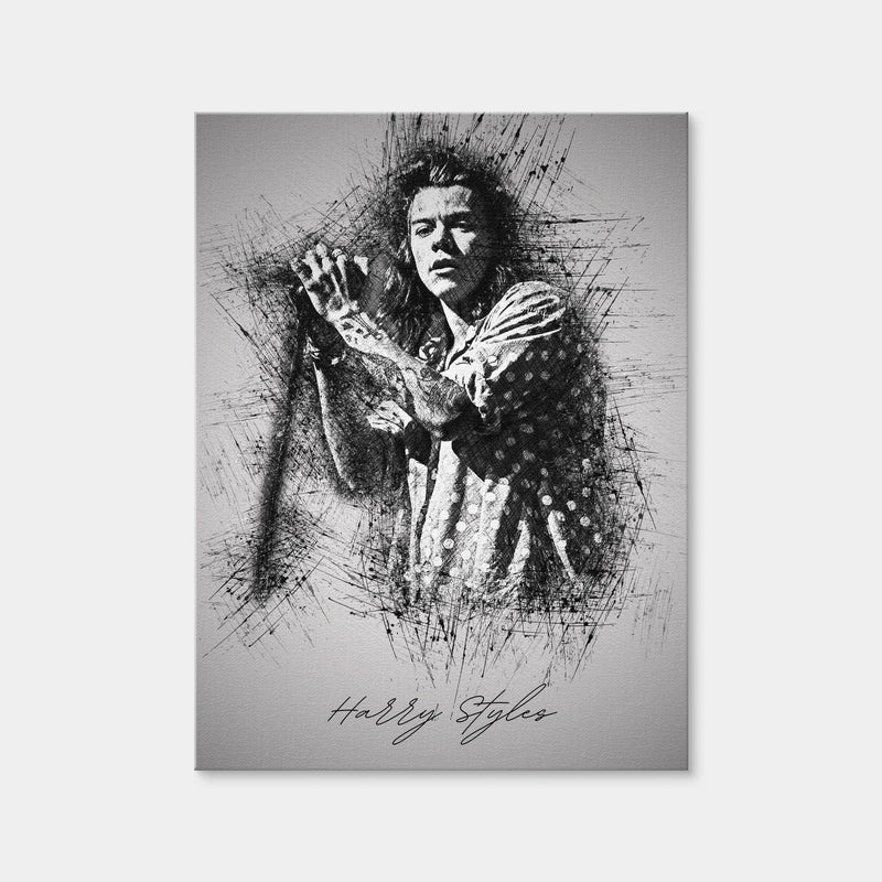 AUTO-MOCKUP WHITE | Harry Styles | 1 Piece | Gallery Wrap Canvas | group=3x4