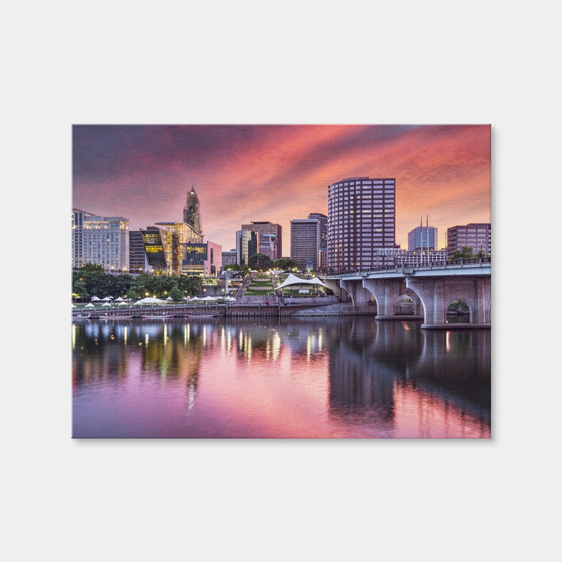 AUTO-MOCKUP WHITE | Hartford Skyline | 1 Piece | Gallery Wrap Canvas | group=4x3