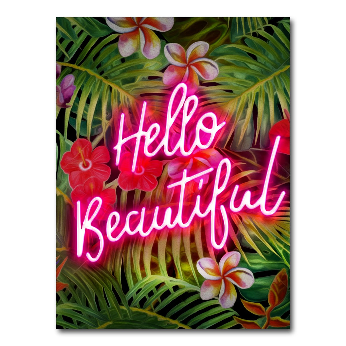 AUTO-MOCKUP WHITE | Hello Beautiful | 1 Piece | Gallery Wrap Canvas | group=3x4