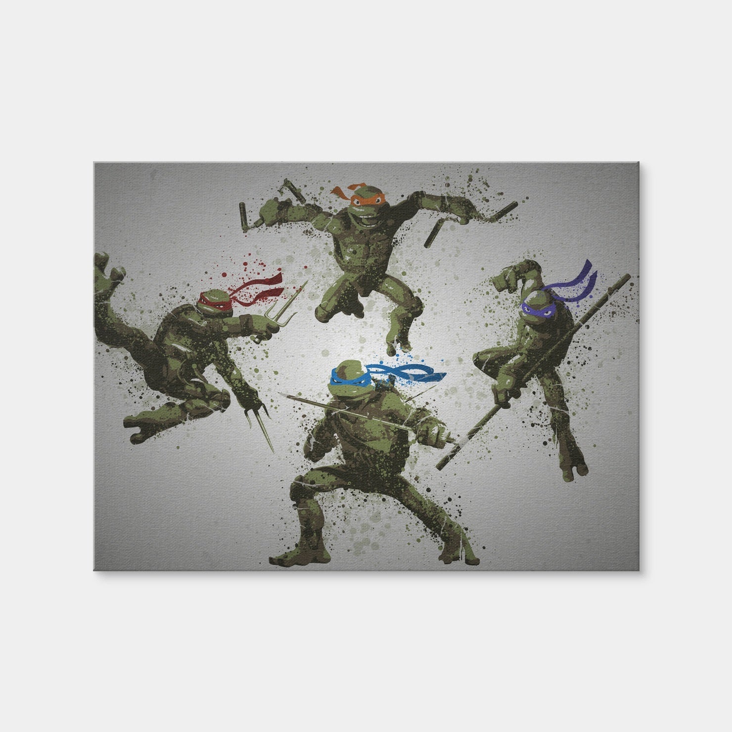 AUTO-MOCKUP WHITE | Heroes In a Half Shell | 1 Piece | Gallery Wrap Canvas | group=4x3