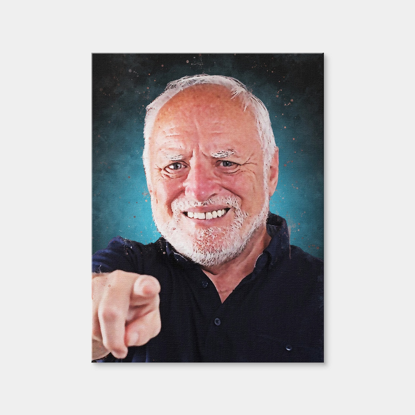 AUTO-MOCKUP WHITE | Hide The Pain Harold | 1 Piece | Gallery Wrap Canvas | group=3x4