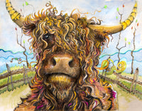 Highland Cow Art Wall Art