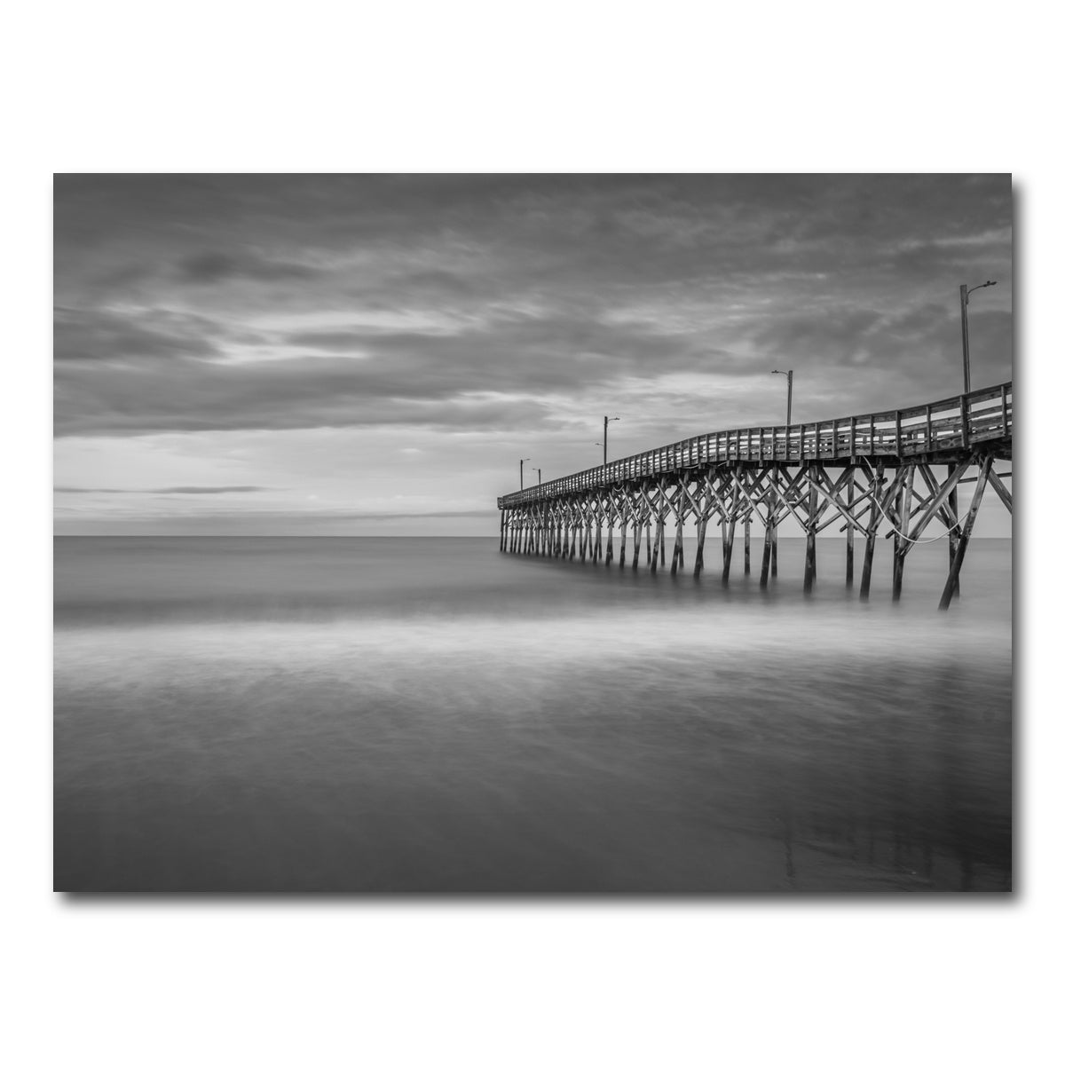 AUTO-MOCKUP WHITE | Holden Beach North Carolina Beach Pier | 1 Piece | Gallery Wrap Canvas | group=4x3