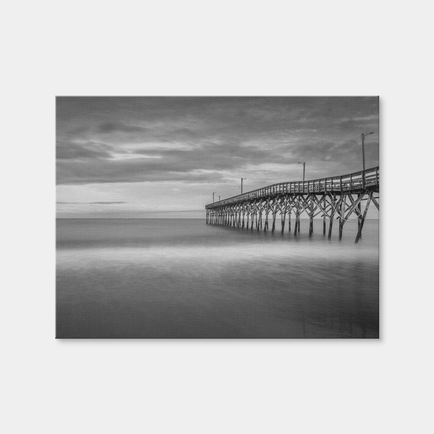 AUTO-MOCKUP WHITE | Holden Beach North Carolina Beach Pier | 1 Piece | Gallery Wrap Canvas | group=4x3