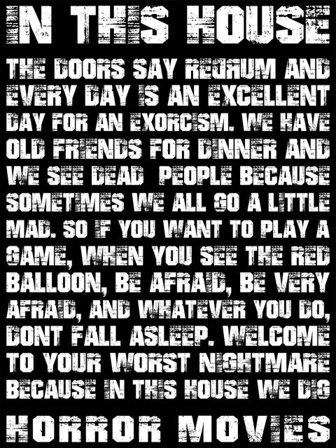 Horror House Wall Art