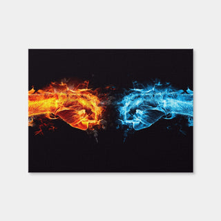 AUTO-MOCKUP WHITE | Hot Cold Fist Bump | 1 Piece | Gallery Wrap Canvas | group=4x3