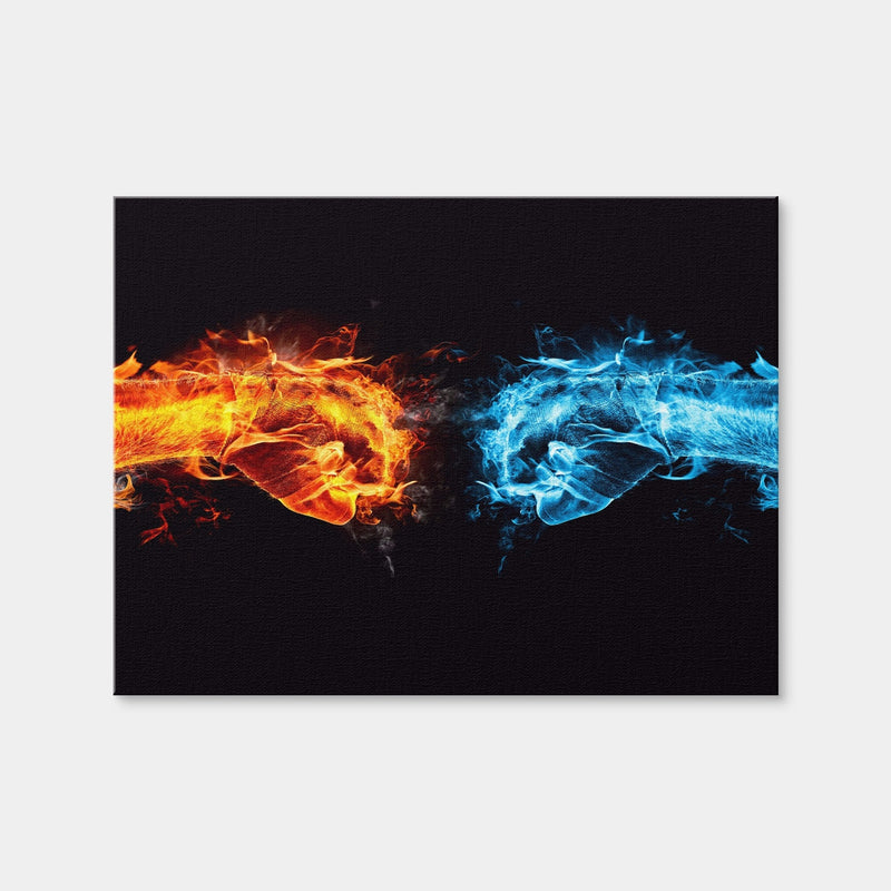 AUTO-MOCKUP WHITE | Hot Cold Fist Bump | 1 Piece | Gallery Wrap Canvas | group=4x3