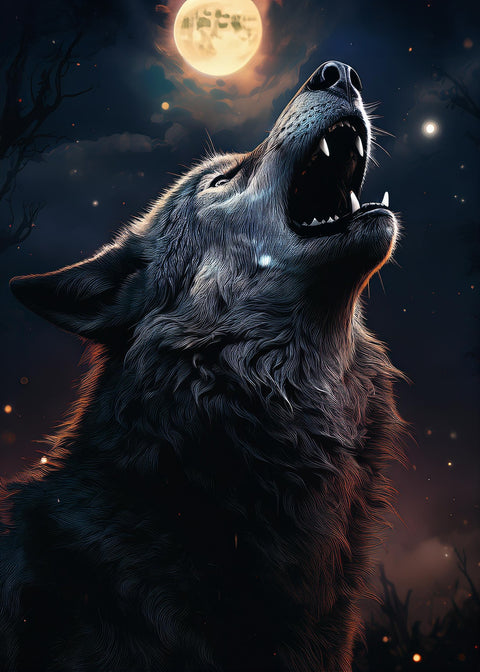 Howling Wolf Wall Art