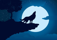 Howling at the Moon Wall Art