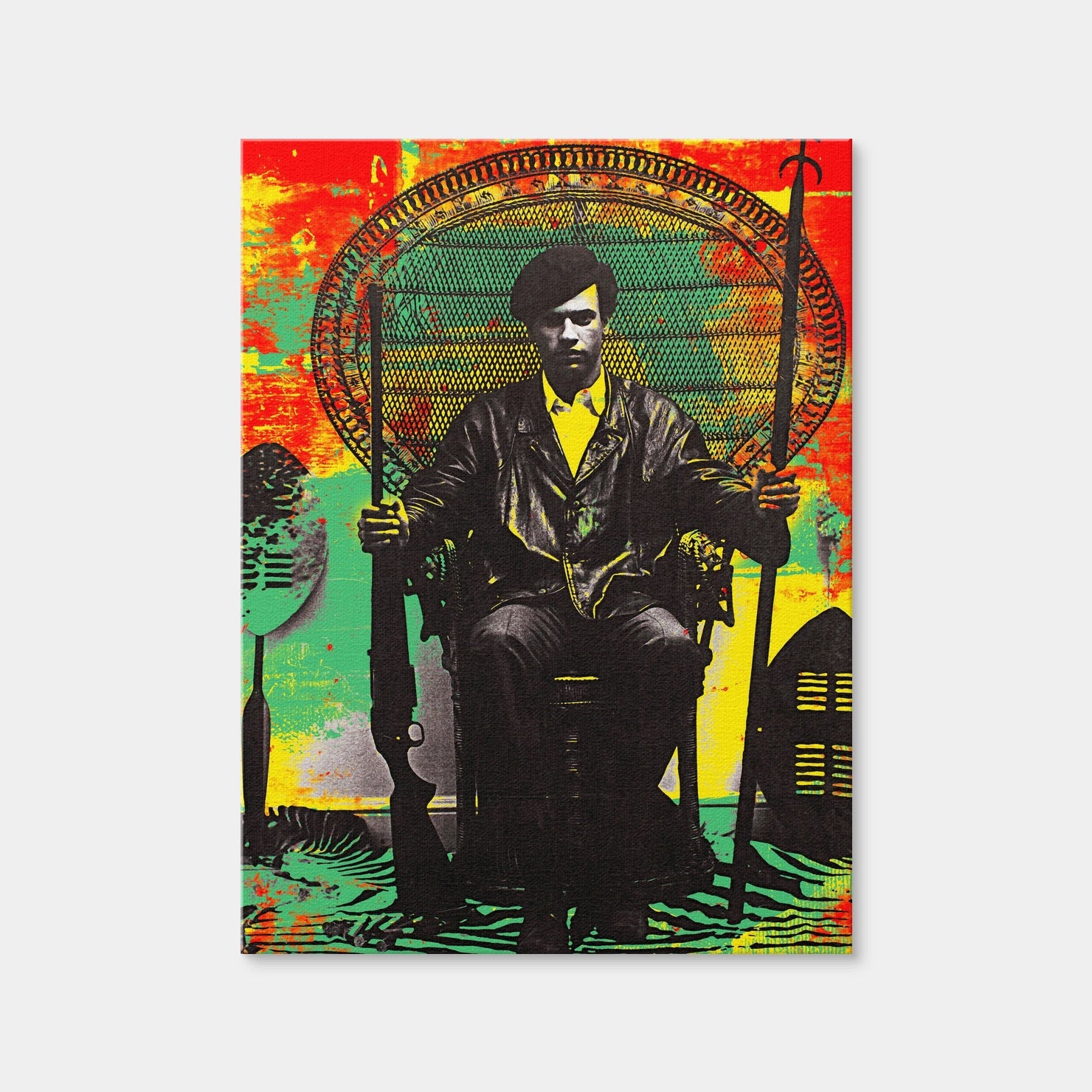AUTO-MOCKUP WHITE | Huey P Newton | 1 Piece | Gallery Wrap Canvas | group=3x4