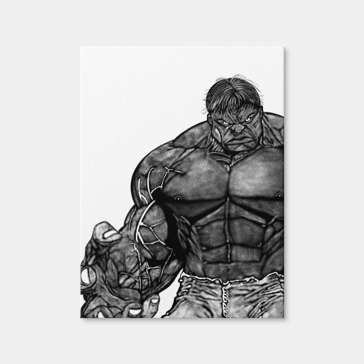 AUTO-MOCKUP WHITE | Hulk Sketch | 1 Piece | Gallery Wrap | group=3x4