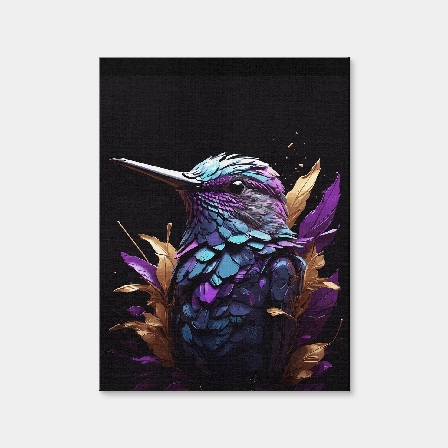 AUTO-MOCKUP WHITE | Hummingbird Animal | 1 Piece | Gallery Wrap Canvas | group=3x4