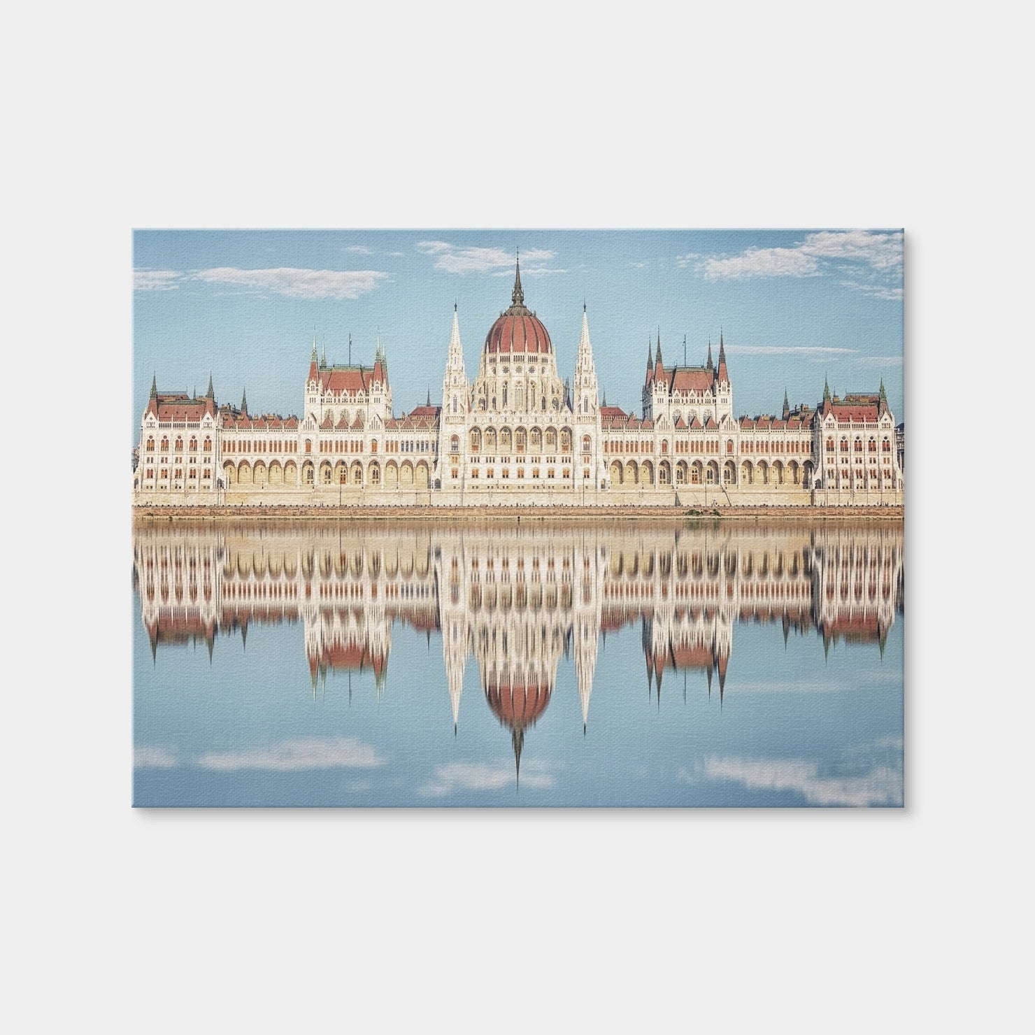 AUTO-MOCKUP WHITE | Hungarian Parliament Building | 1 Piece | Gallery Wrap Canvas | group=4x3