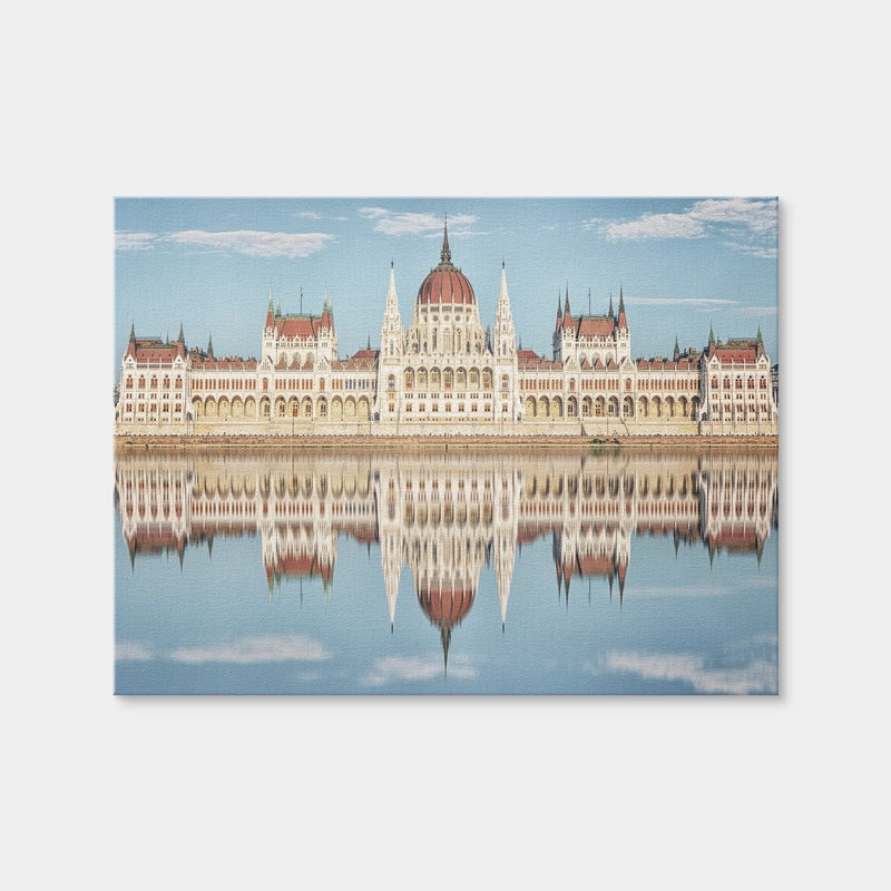 AUTO-MOCKUP WHITE | Hungarian Parliament Building | 1 Piece | Gallery Wrap Canvas | group=4x3
