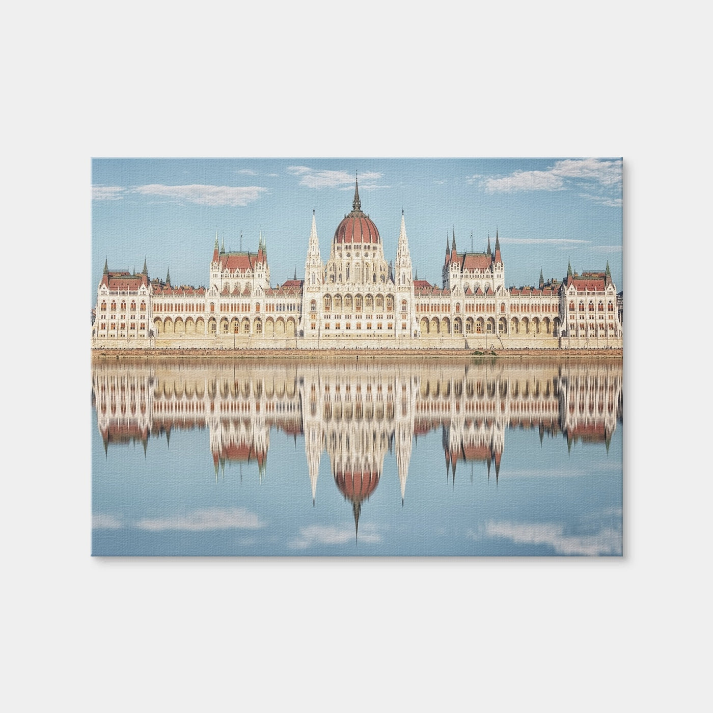 AUTO-MOCKUP WHITE | Hungarian Parliament Building | 1 Piece | Gallery Wrap Canvas | group=4x3