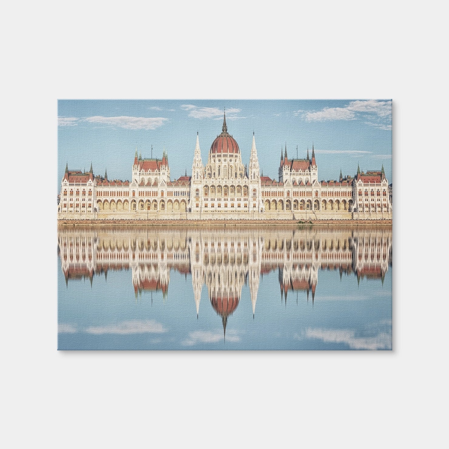 AUTO-MOCKUP WHITE | Hungarian Parliament Building | 1 Piece | Gallery Wrap Canvas | group=4x3