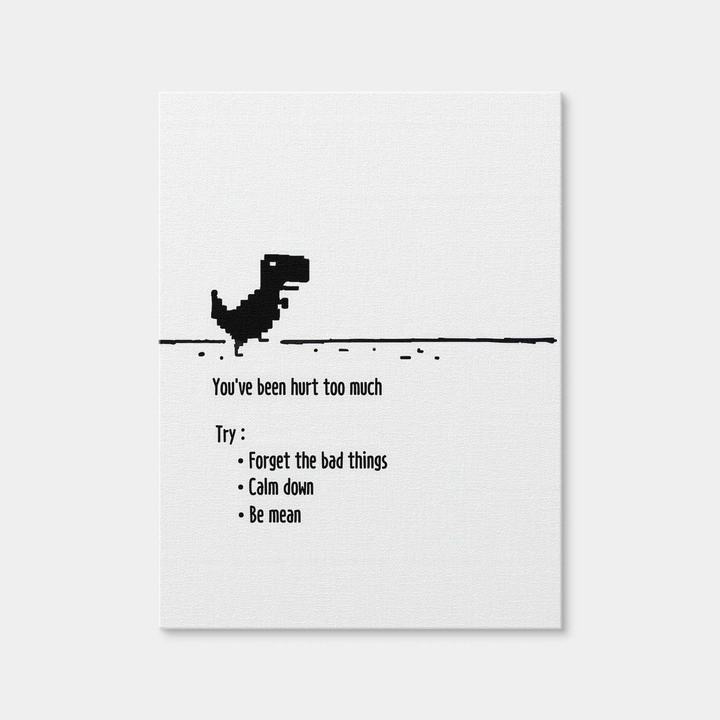 AUTO-MOCKUP WHITE | Hurt Too Much | 1 Piece | Gallery Wrap Canvas | group=3x4