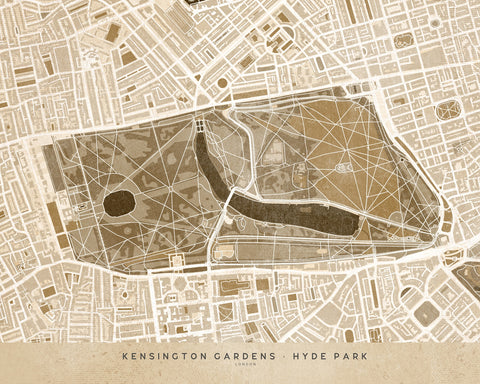 Hyde Park Map Wall Art