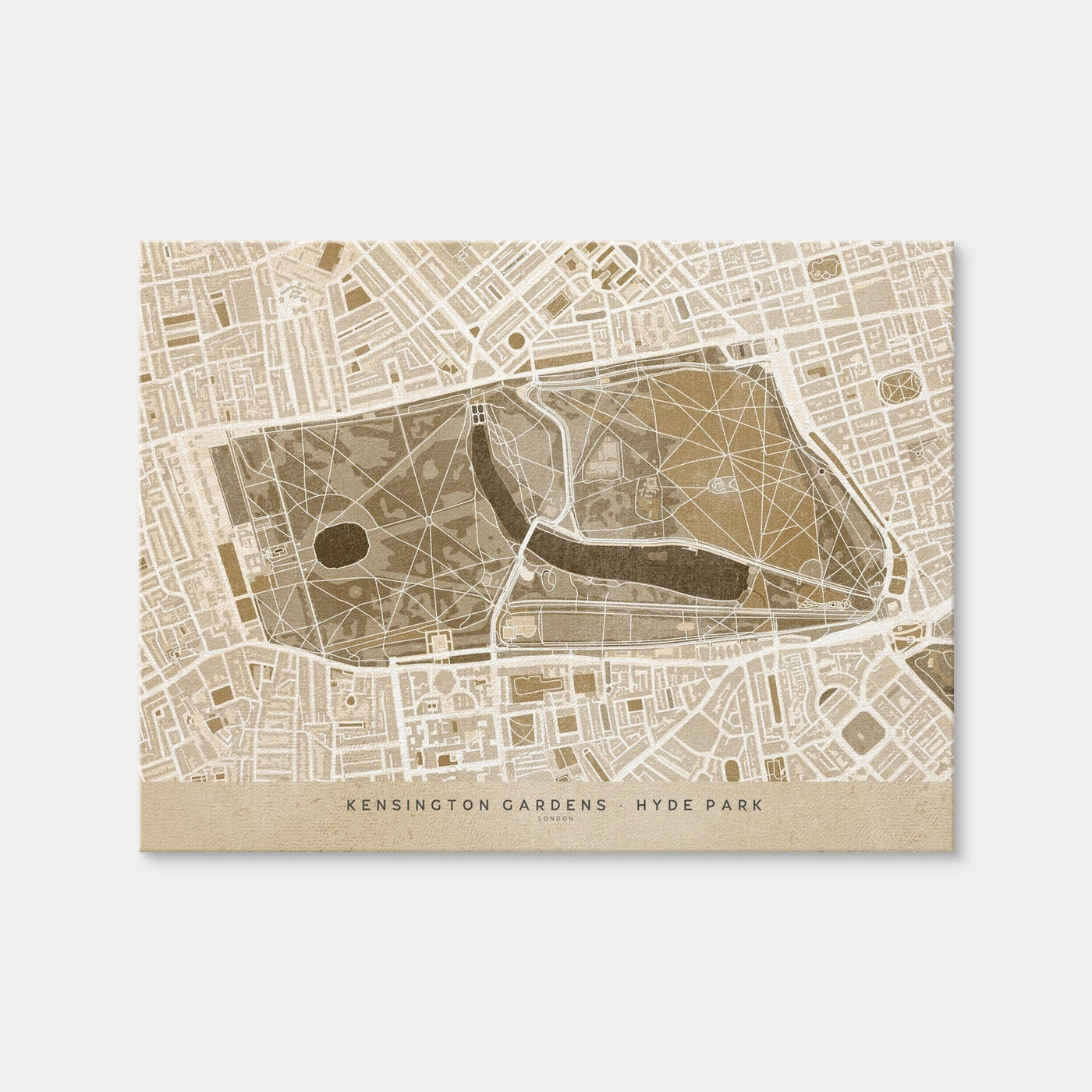 AUTO-MOCKUP WHITE | Hyde Park Map | 1 Piece | Gallery Wrap Canvas | group=4x3