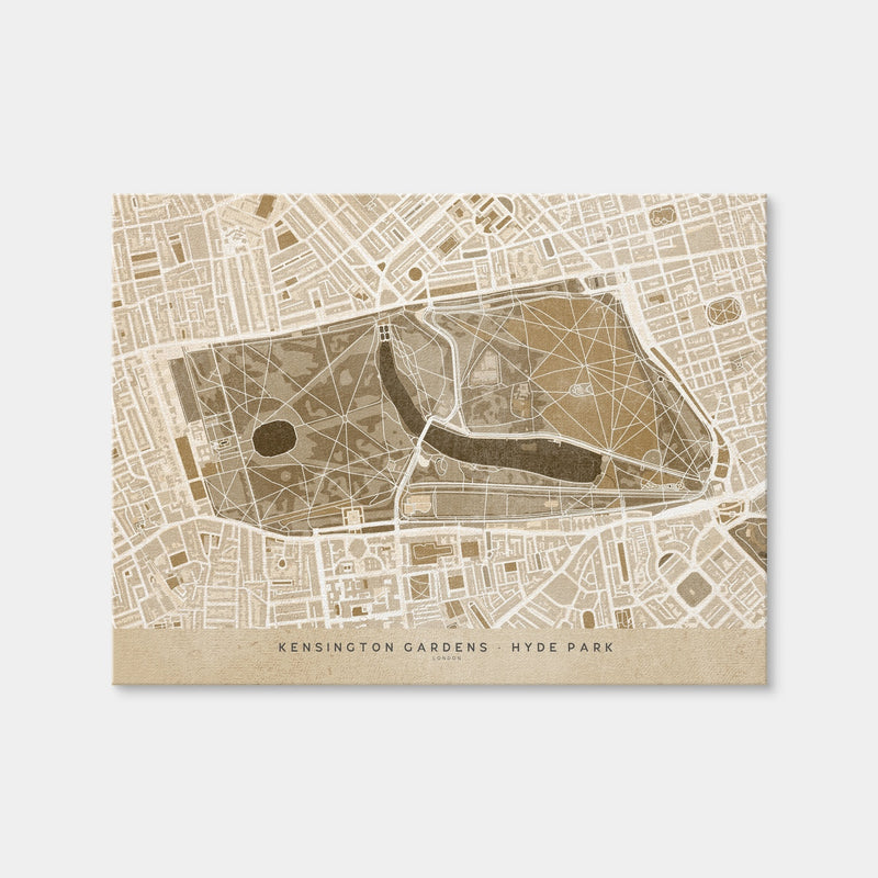 AUTO-MOCKUP WHITE | Hyde Park Map | 1 Piece | Gallery Wrap Canvas | group=4x3