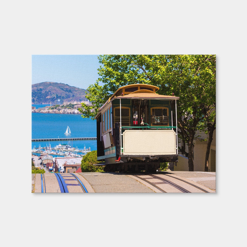 AUTO-MOCKUP WHITE | Hyde Street Cable Car | 1 Piece | Gallery Wrap Canvas | group=4x3