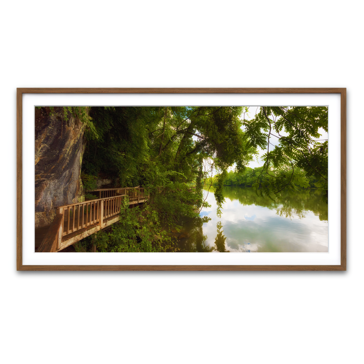 Framed Print 2x1 Walnut
