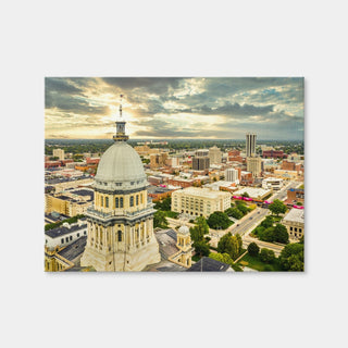 AUTO-MOCKUP WHITE | Illinois State Capitol & Springfield | 1 Piece | Gallery Wrap Canvas | group=4x3