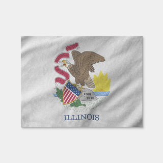 AUTO-MOCKUP WHITE | Illinois State Flag | 1 Piece | Gallery Wrap Canvas | group=4x3