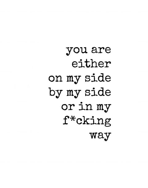 In My Way Wall Art