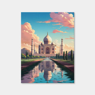 AUTO-MOCKUP WHITE | India - Taj Mahal | 1 Piece | Gallery Wrap Canvas | group=3x4