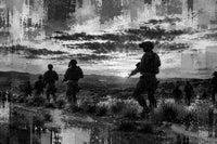 Into the Darkness – Sicario Grayscale Wall Art