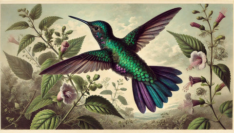 JJ Audubon's Style Hummingbird Wall Art