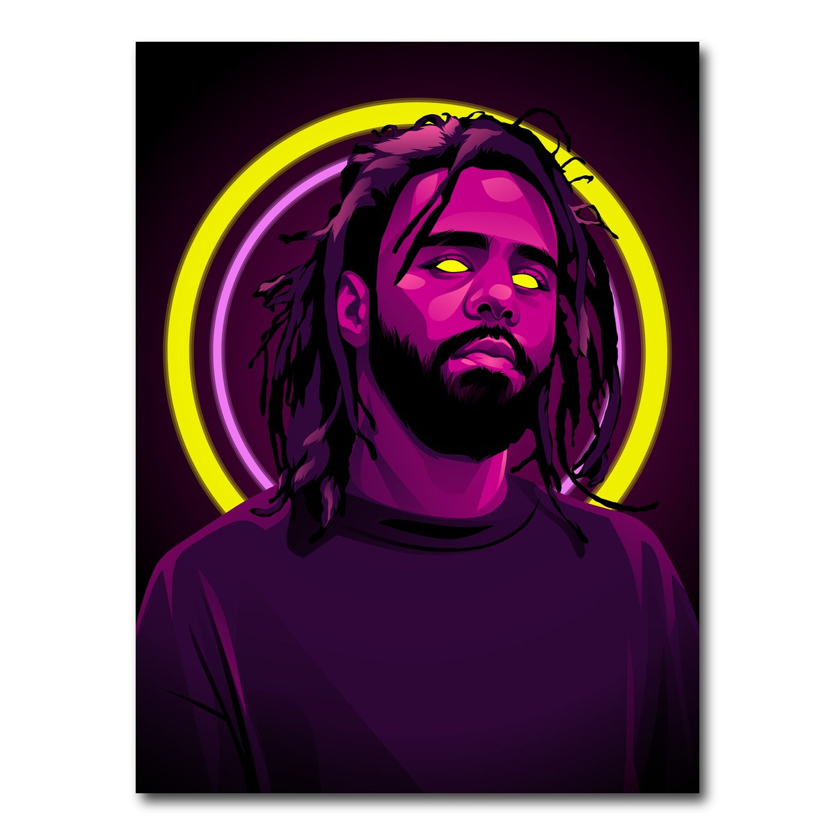 AUTO-MOCKUP WHITE | J Cole | 1 Piece | Gallery Wrap Canvas | group=3x4